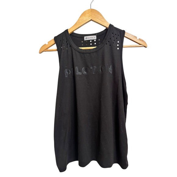 Peloton Tops - Peloton Black Sleeveless Athletic Tank Top Women's Size S Perforated Detail